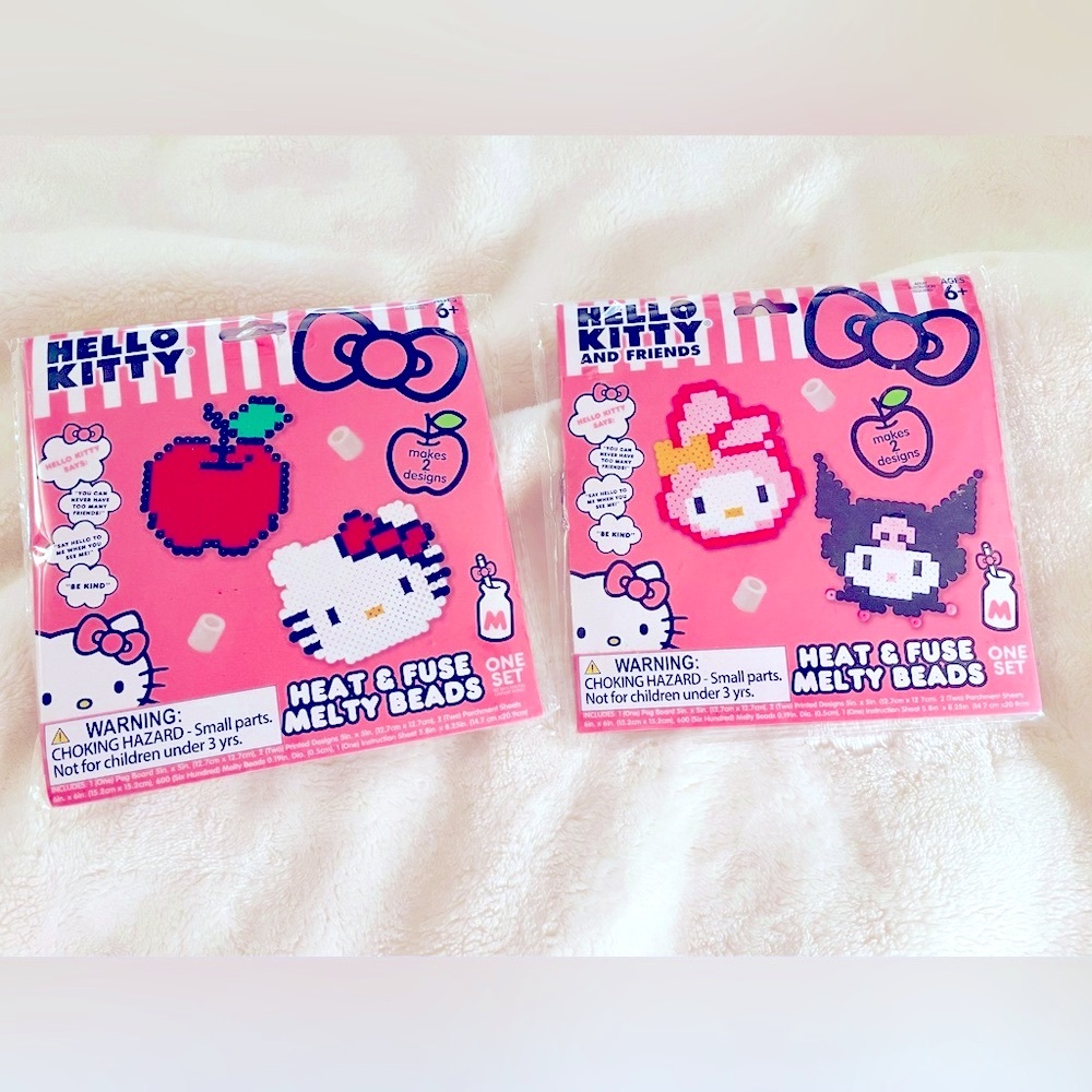 HELLO KITTY & FRIENDS Heat and Fuse Melty Beads and Crafts (Set of 2)